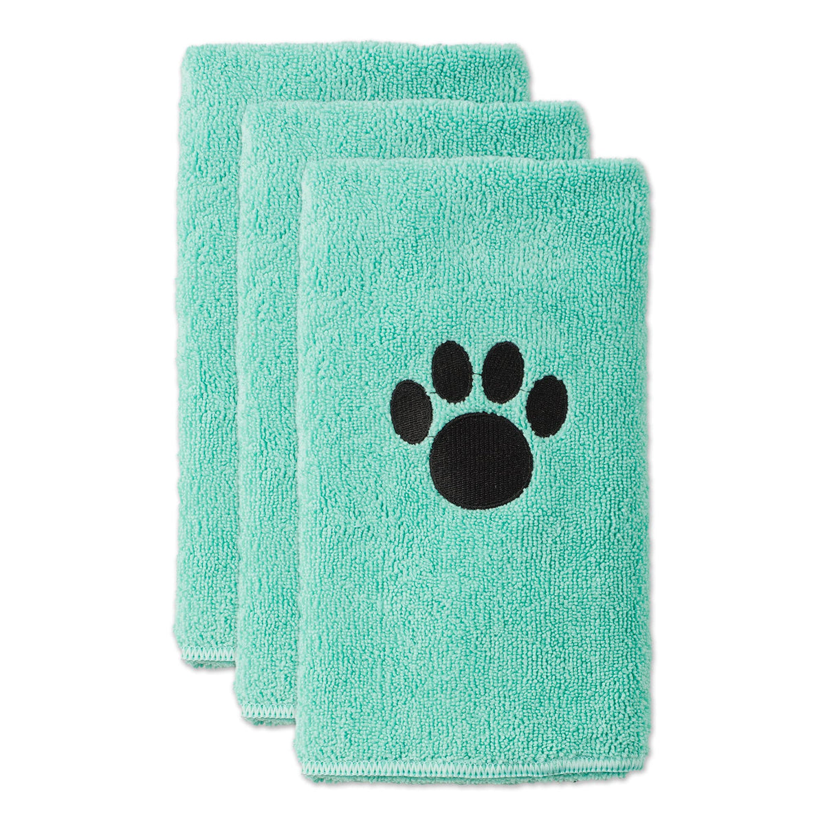 Bone Dry conjunto-toallas-mascotas-30x15-aqua: secado rápido y cómodo tras el baño.