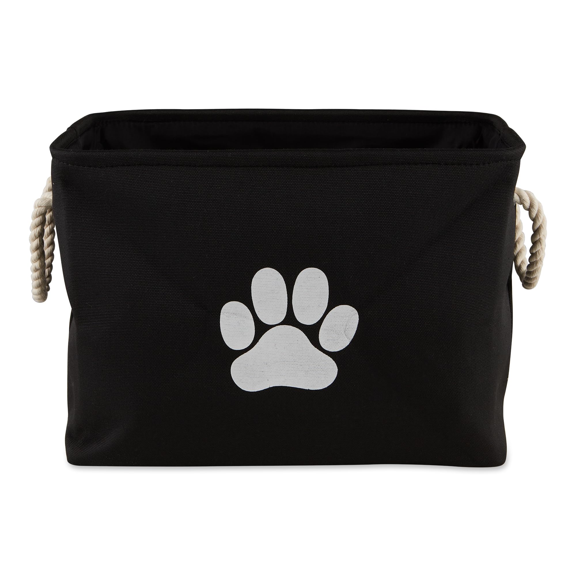 Bone Dry contenedor plegable para mascotas, rectángulo negro para organización de accesorios.