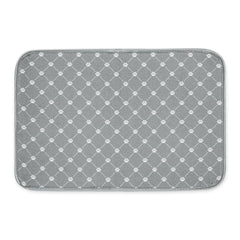 Bone Dry manta de alimentacion para mascotas, 12x18, gris enrejado, protege derrames.
