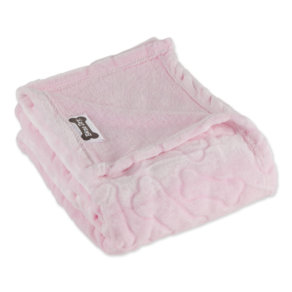Bone Dry detalle textura rosa, manta suave para tu mascota.