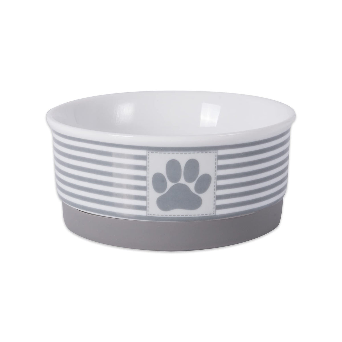 Bone Dry cuenco cerámico con diseño lattice para mascotas, base antideslizante.