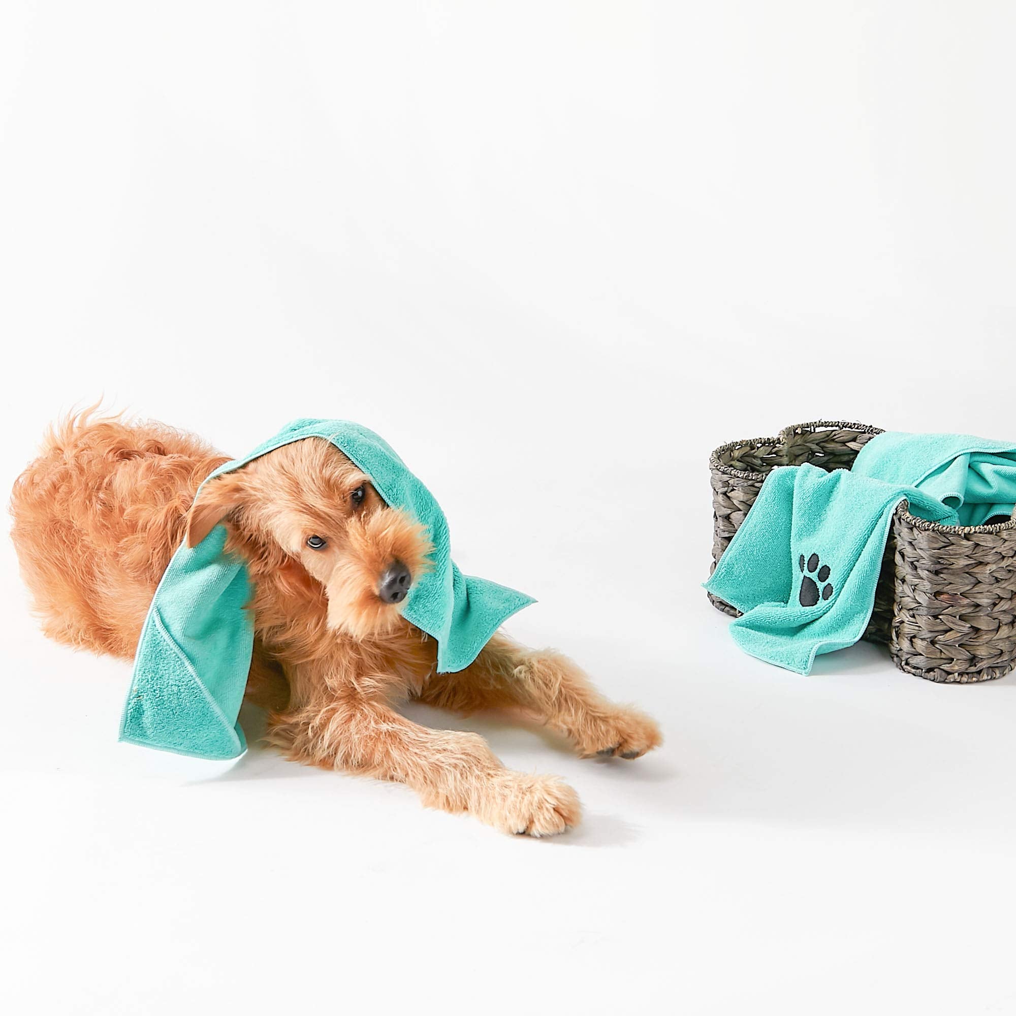 Bone Dry toalla-terry-microfibra-suave: absorbente y suave para secar a tu mascota.