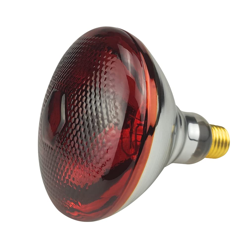 BONGBADA lámpara calor roja 125W PAR38 para uso interior y confort de mascotas.
