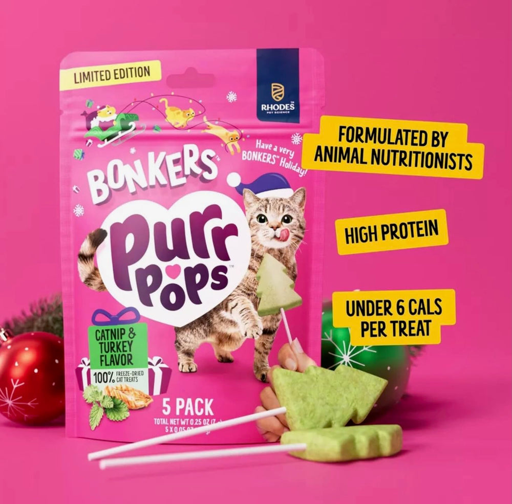Juguete resorte rosa de Bonkers Purrpops para gatos