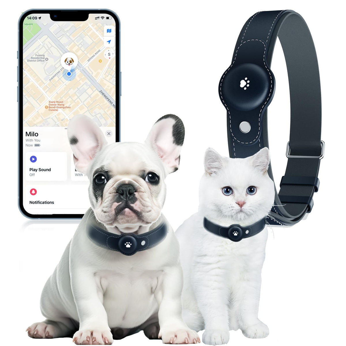 BONSO rastreador localizacion collar: ubicación en tiempo real para localizar a tu mascota.