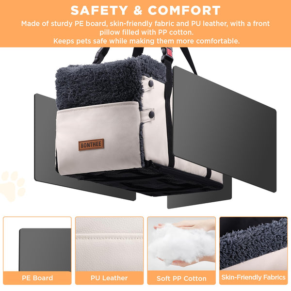 BONTHEE detalle respaldo acolchado para comodidad del perro