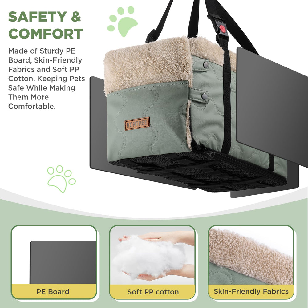 Bonthee correa-ajustable-para-mascota: seguridad adicional durante desplazamientos.