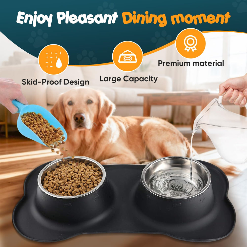 Bonve Pet base silicona antideslizante mantiene estables los cuencos durante la comida.