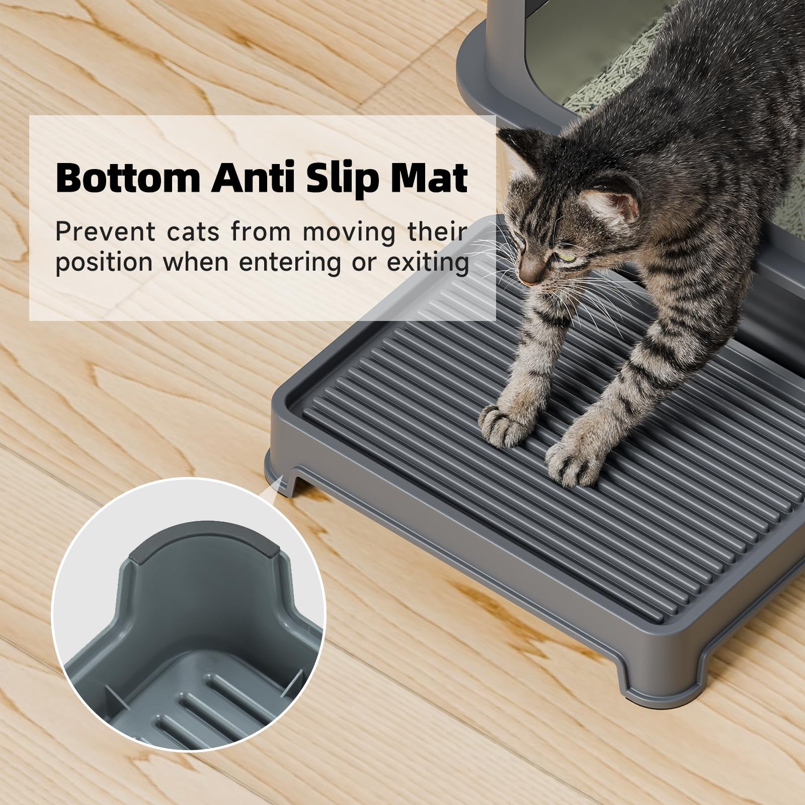Rampa Booche compatible con la mayoría de areneros de hasta 19x13