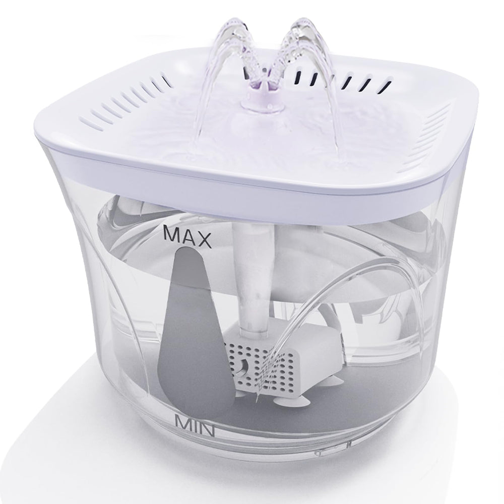BOODIDI fuente-agua-gatos-pequeños, visualización clara para saber cuándo recargar.