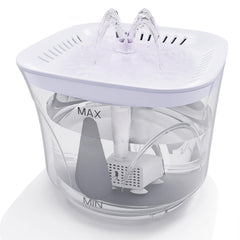 BOODIDI fuente-agua-gatos-pequeños, visualización clara para saber cuándo recargar.