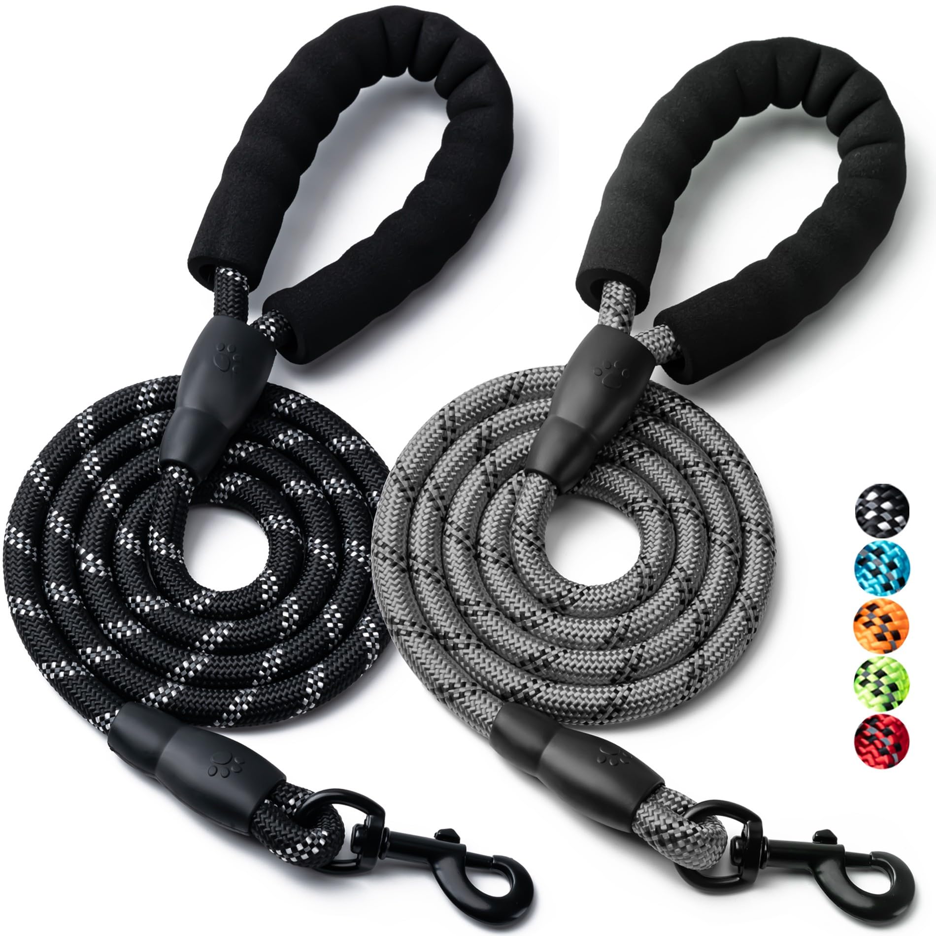 BOOMIBOO correa para perros con asa acolchada para paseos cómodos.