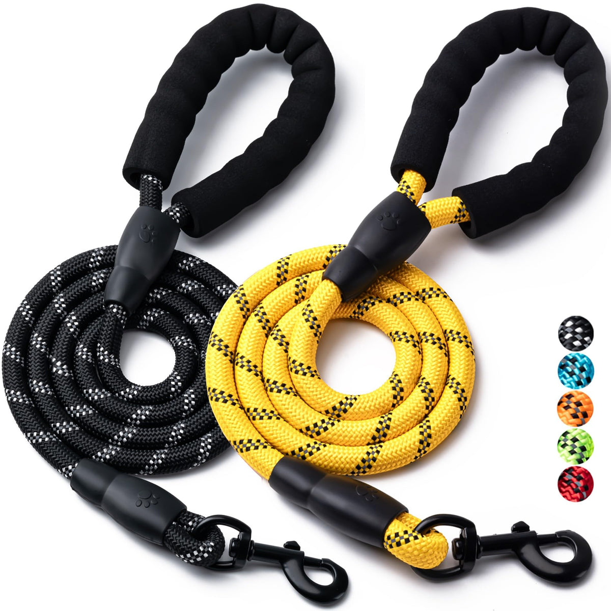BOOMIBOO correa para perro duradera en 2 pack, ideal para paseos firmes.