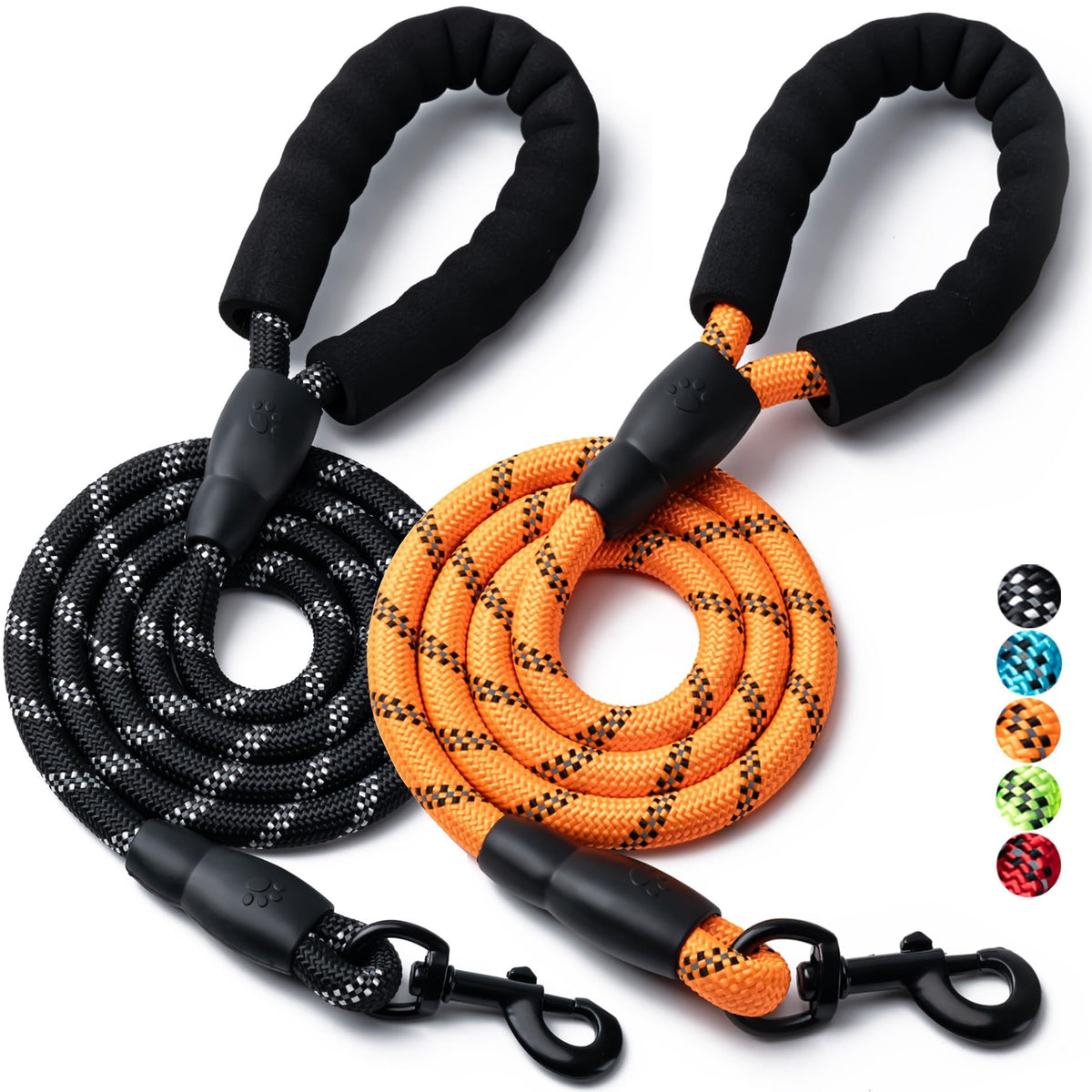 BOOMIBOO correas para perros paquete doble para paseos diarios y entrenamiento
