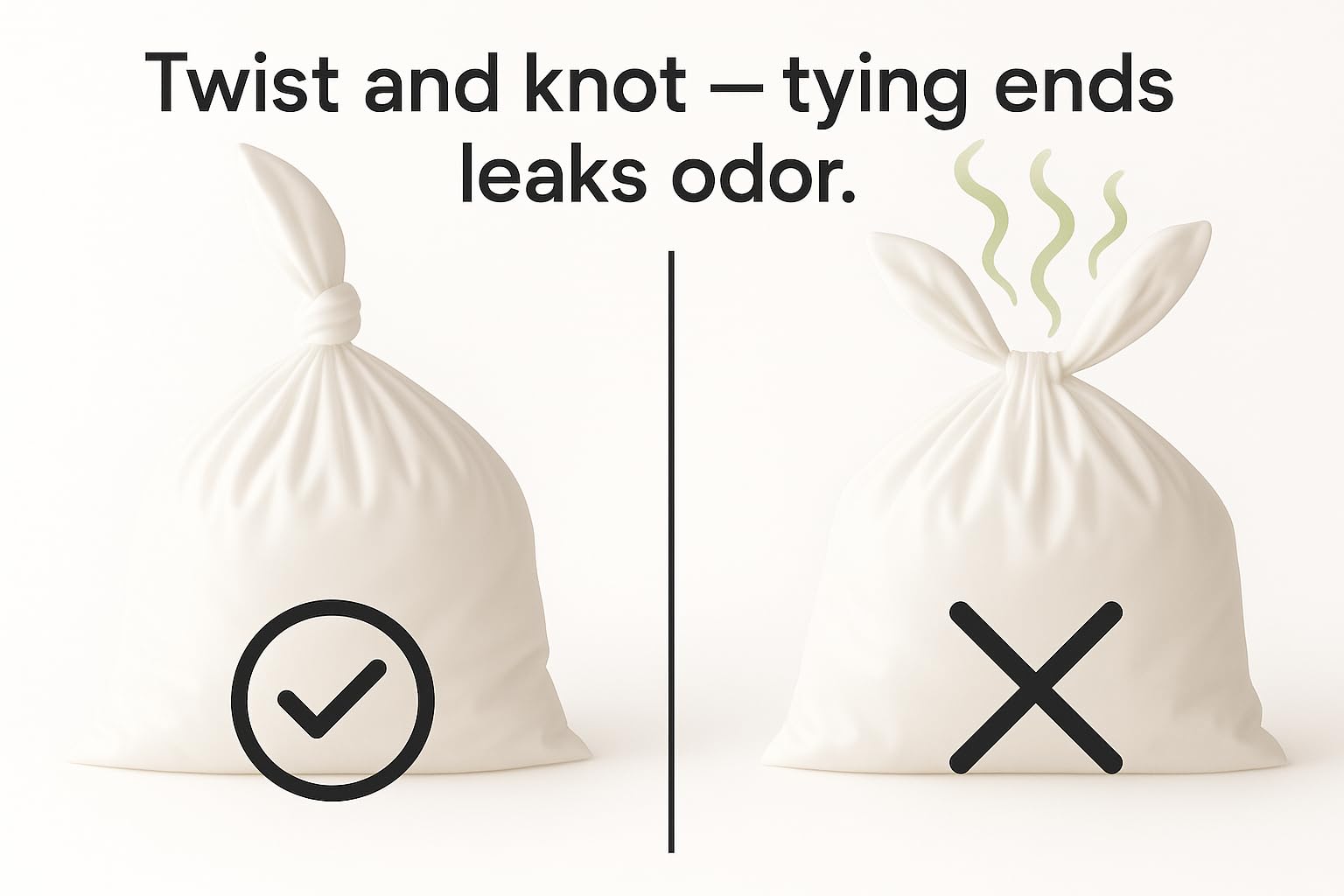 BOS Amazing Odor Sealing Bags: bolsa de color azul claro para apariencia discreta.