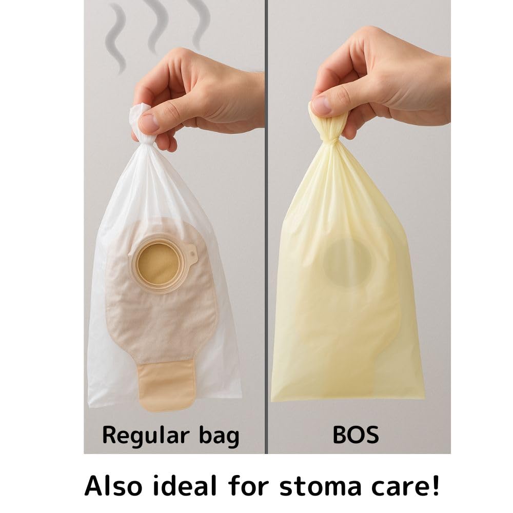 BOS Amazing Odor Sealing Bags: visual de resistencia para contener arena de gato.