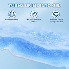Nucleo polimero gel transforma orina para evitar goteos.
