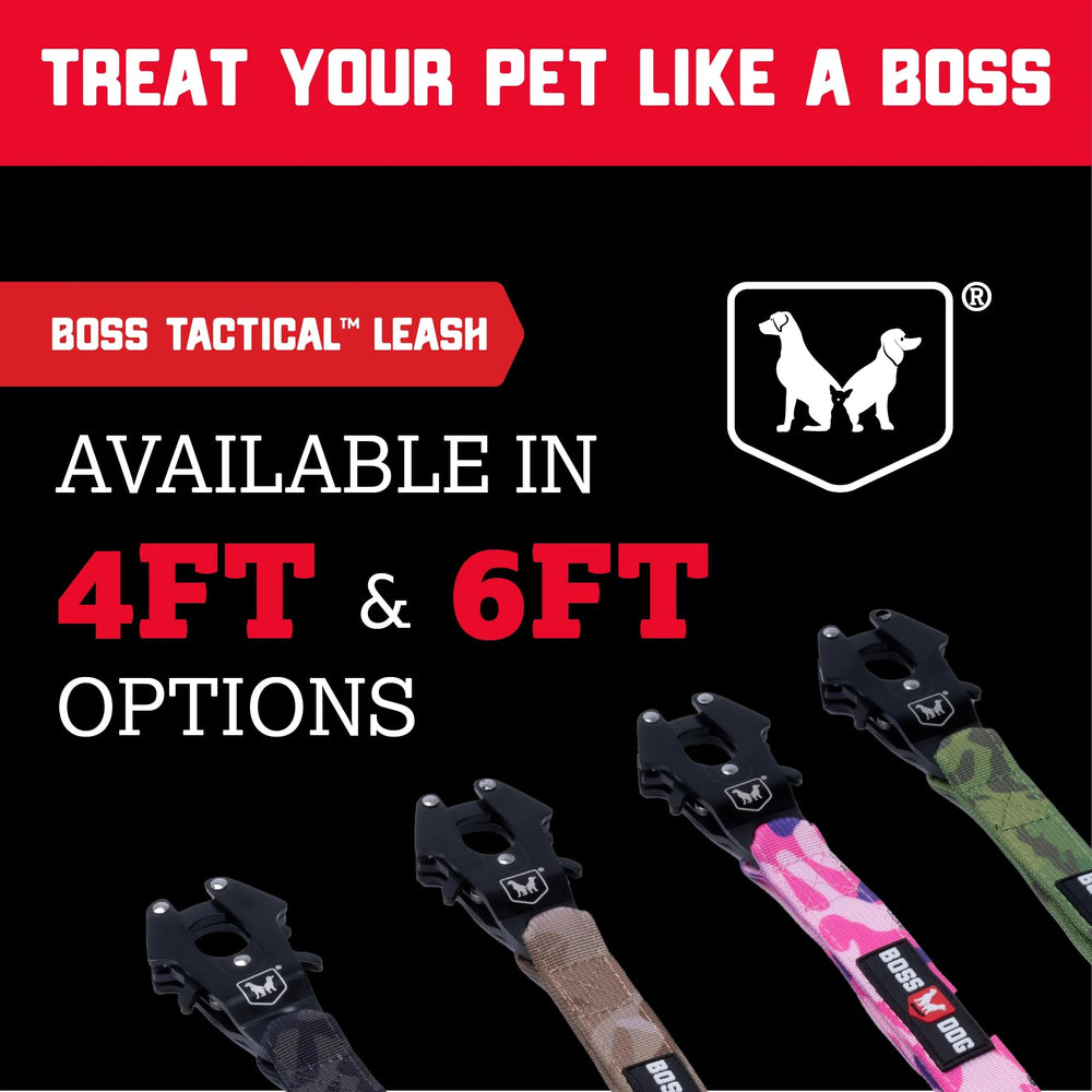 Boss Dog diseño táctico negro, ideal para combinar con otros equipos.