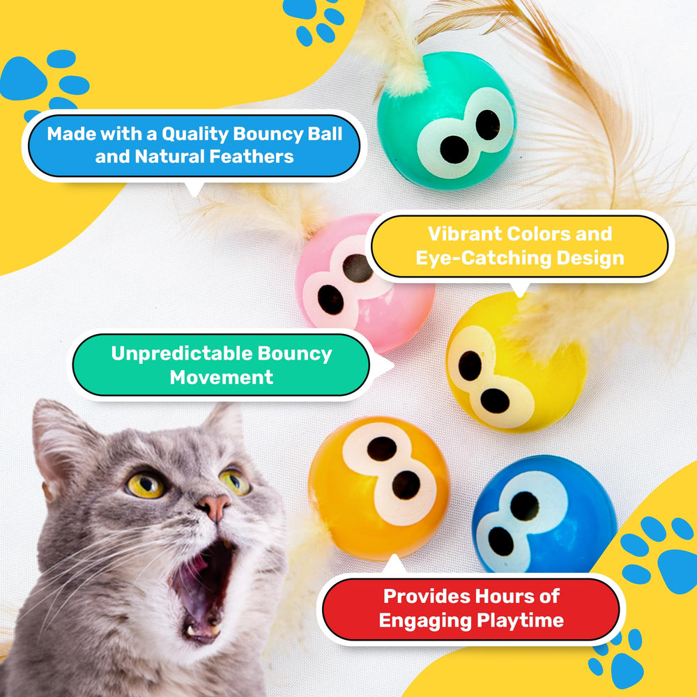 Bouncy Tails: bola gato con ojos grandes para capturar atención y estímulo visual