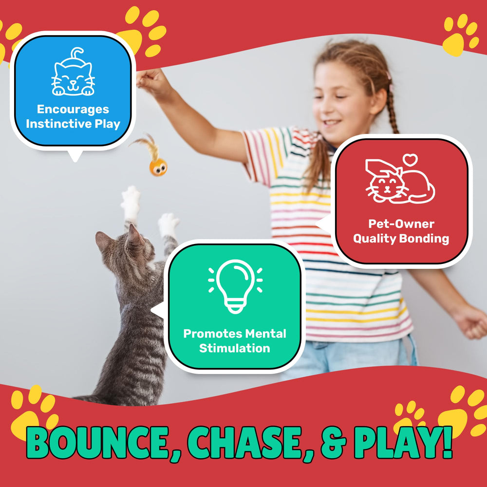 Bouncy Tails: plumas brillantes para estimular olfato y juego imaginativo
