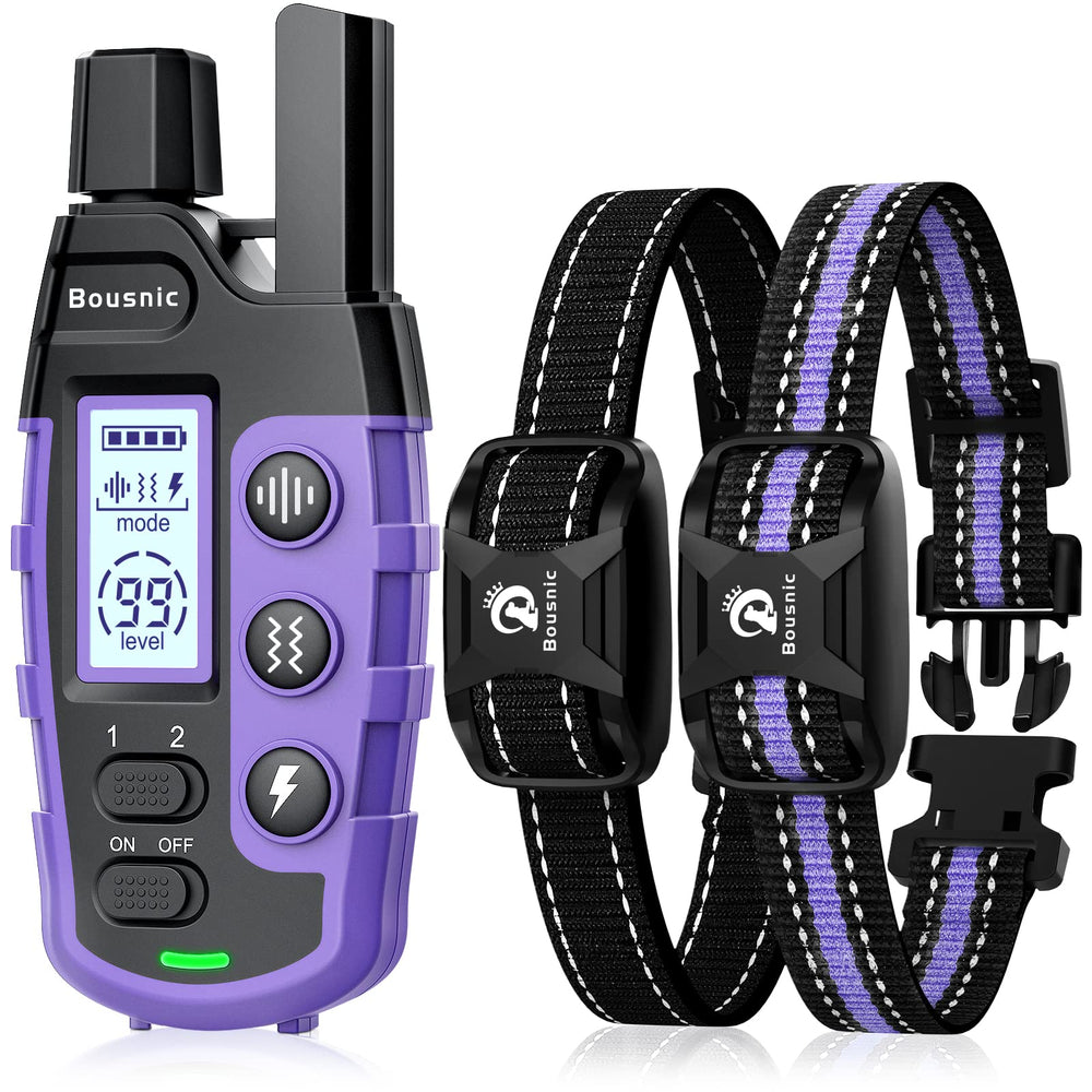 BOUSNIC collar entrenamiento dos perros 3300ft para uso en casa.
