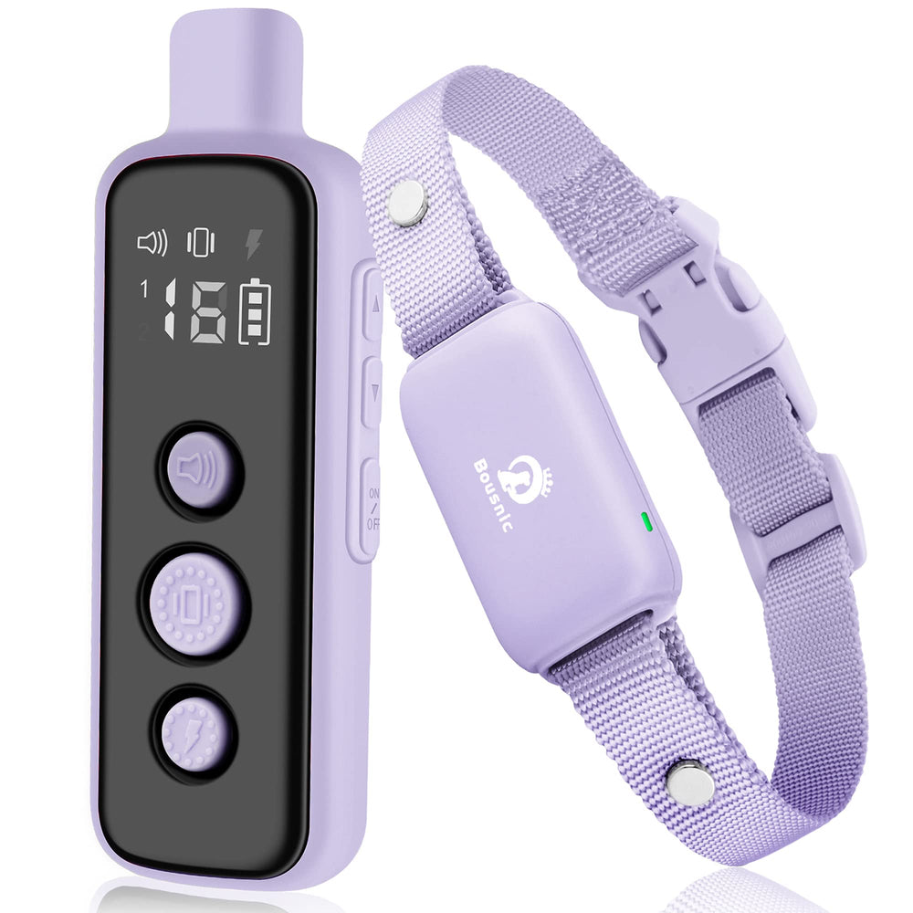 BOUSNIC collar de entrenamiento externo, ideal para paseos y ejercicios al aire libre.
