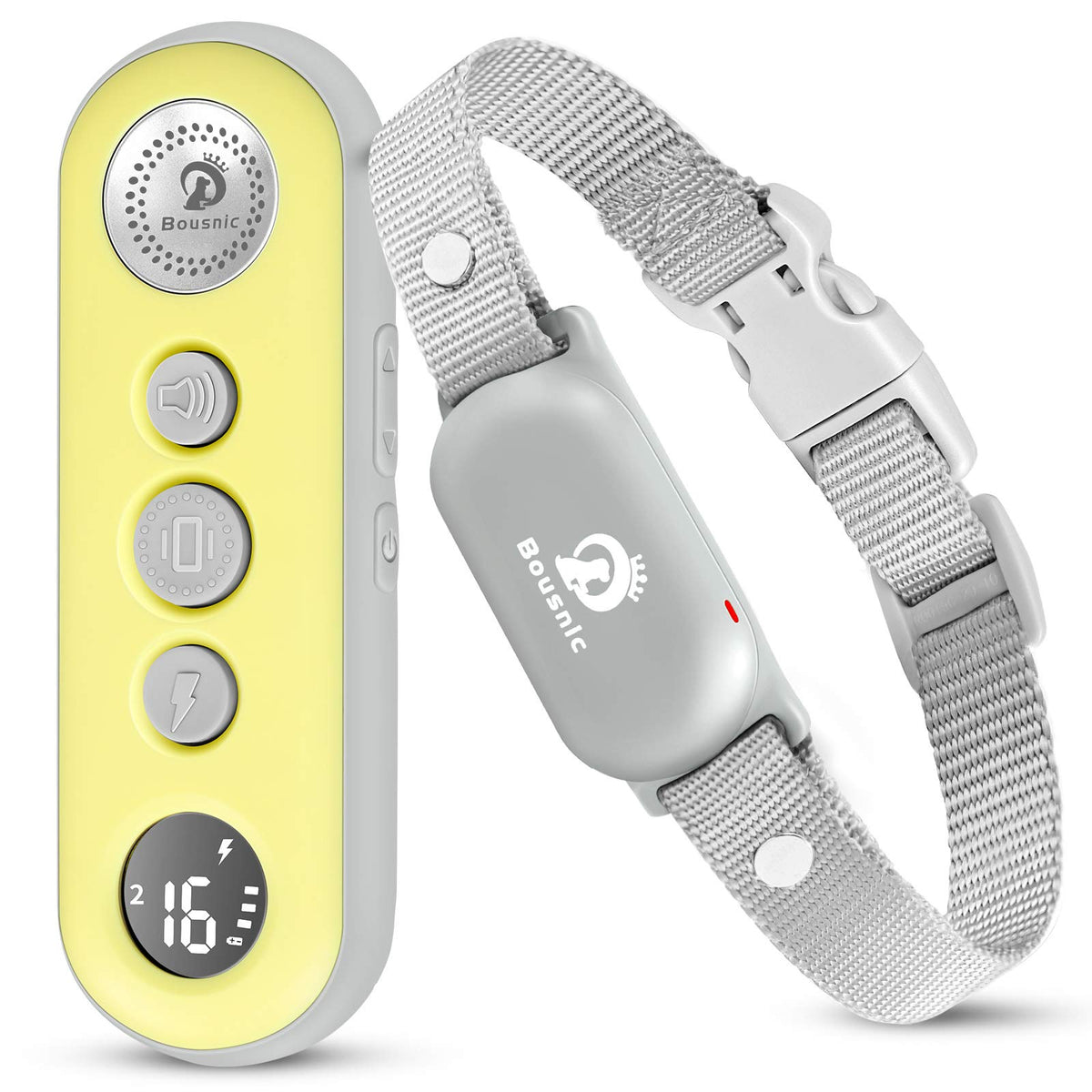 BOUSNIC collar de entrenamiento con control remoto para perros, entrenamiento remoto seguro y cómodo.