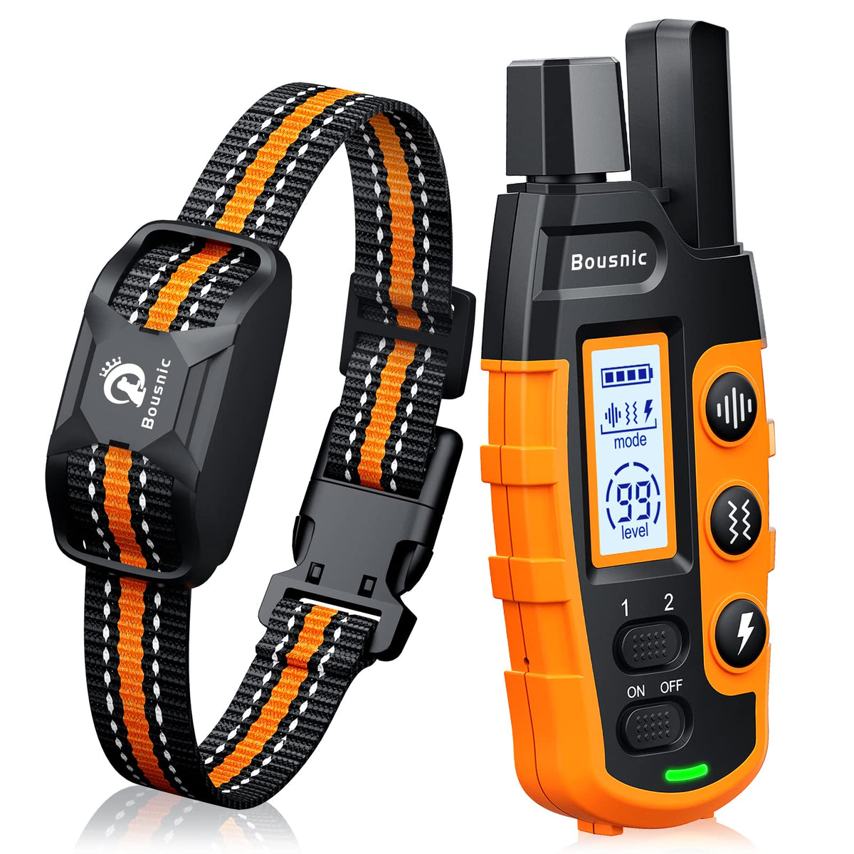 BOUSNIC collar-entrenamiento con control remoto para perros, señal clara para captar atención