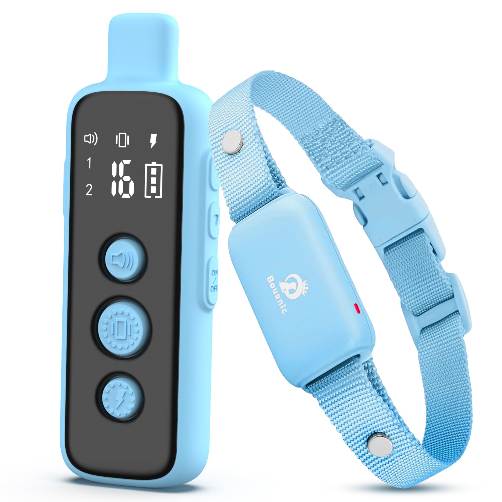BOUSNIC collar de entrenamiento con pitido para control suave en casa y al aire libre