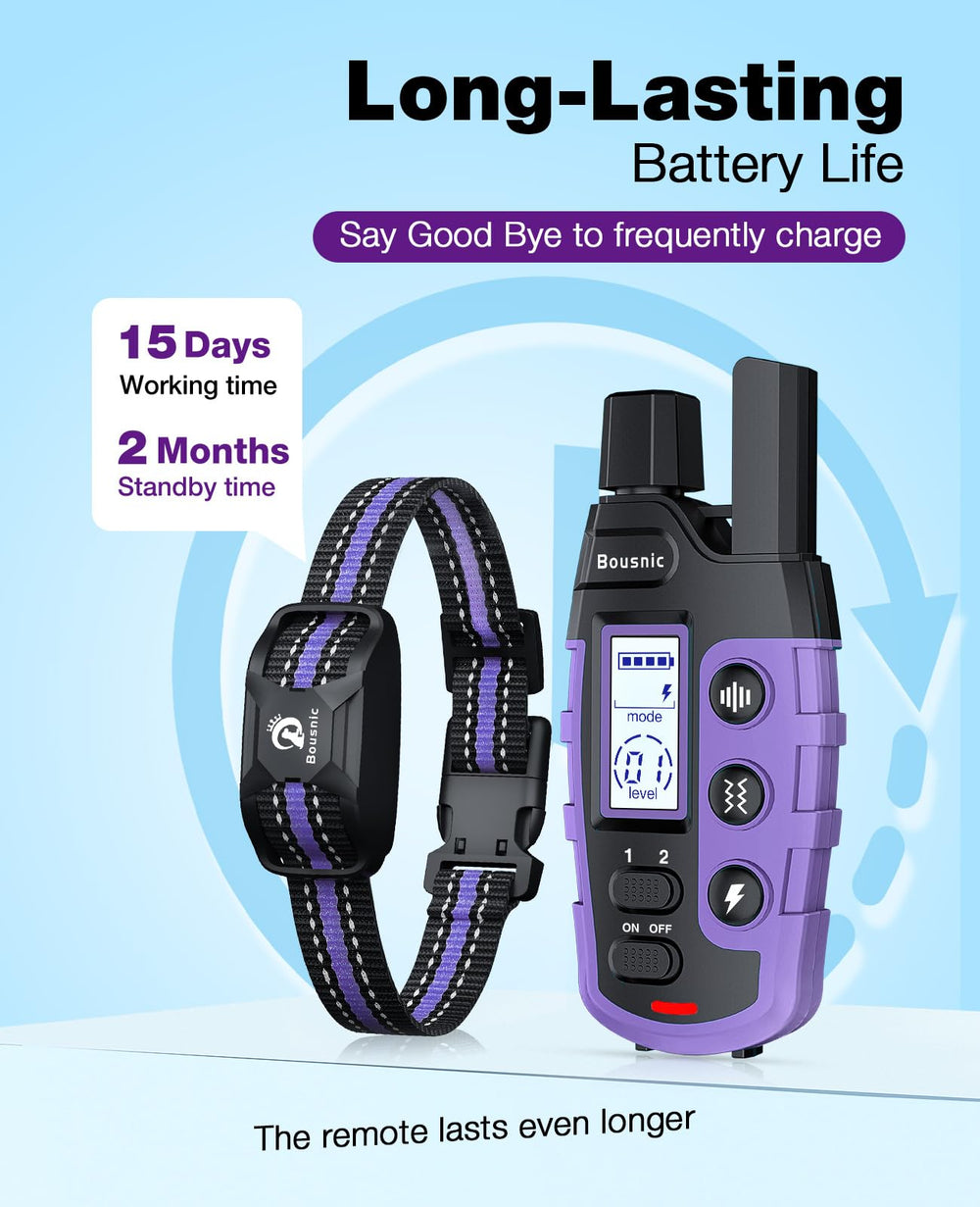 BOUSNIC collar apto para perros de 5 a 120 lb.