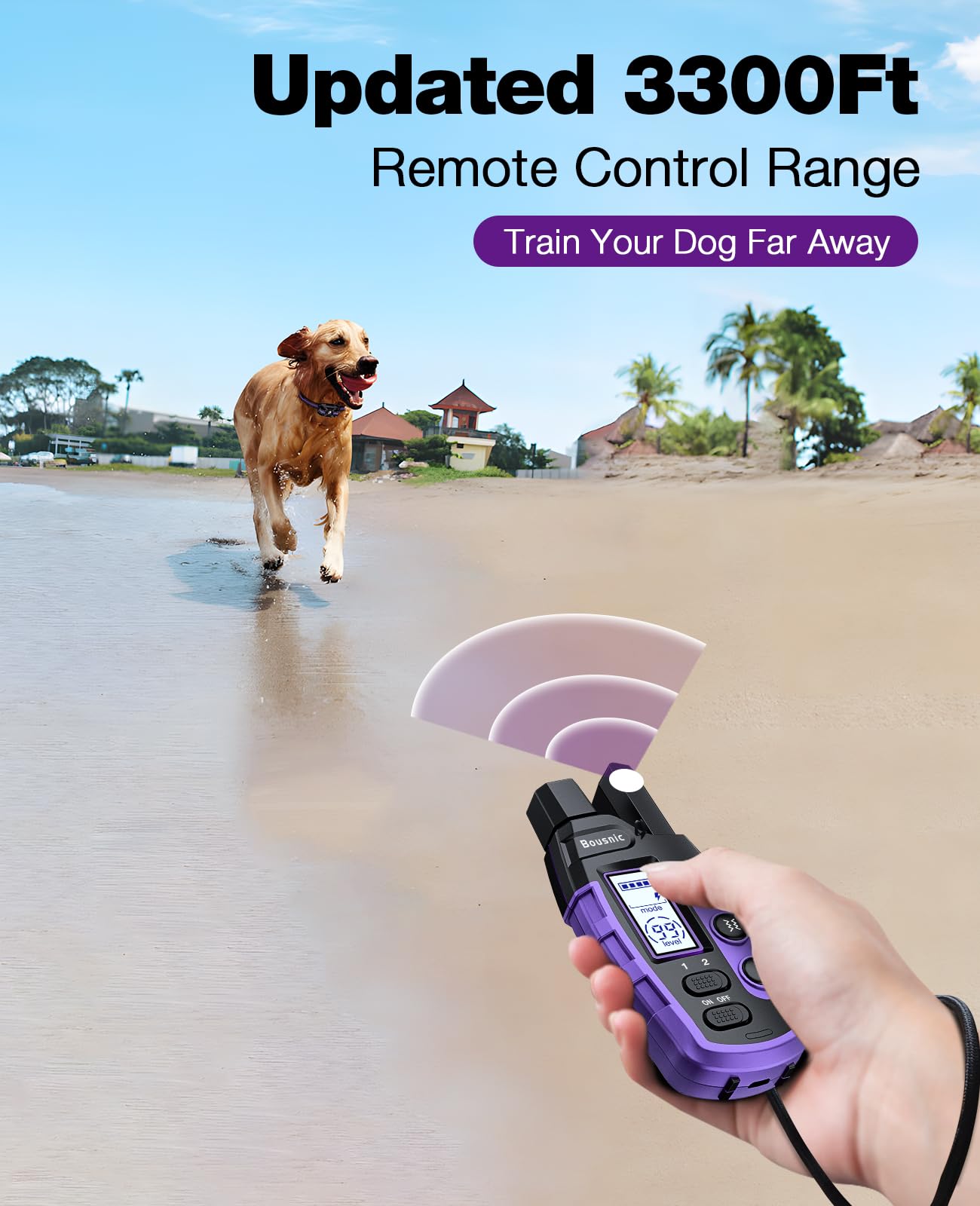Receptor BOUSNIC IP67 resistente al agua para cualquier clima.