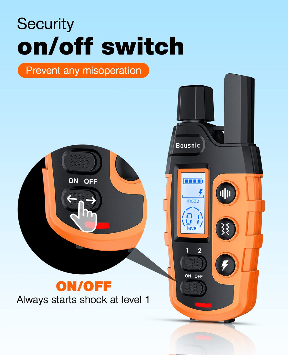 BOUSNIC modos-beep-vibracion-choque-suave, opciones de entrenamiento variadas
