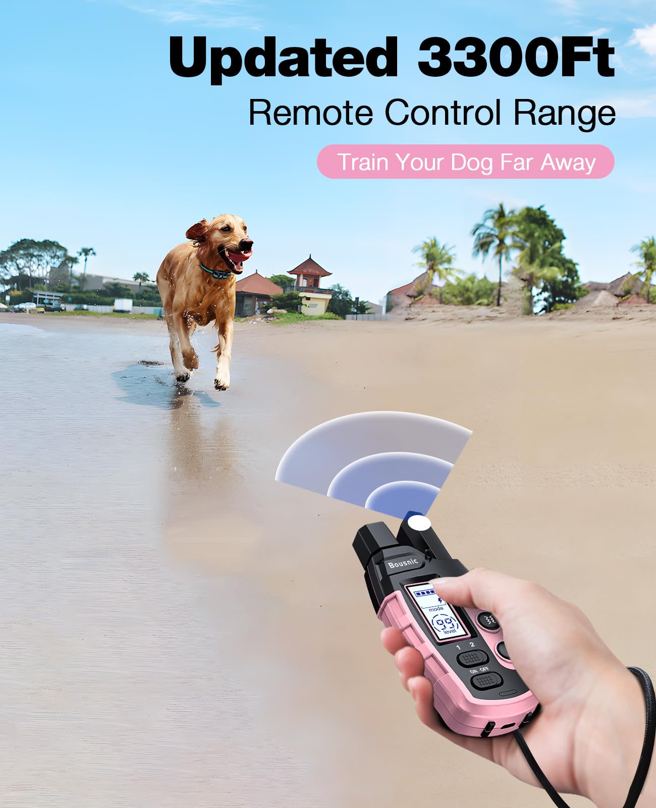 Receptor de agua IP67 de Bousnic para entrenamiento al aire libre.