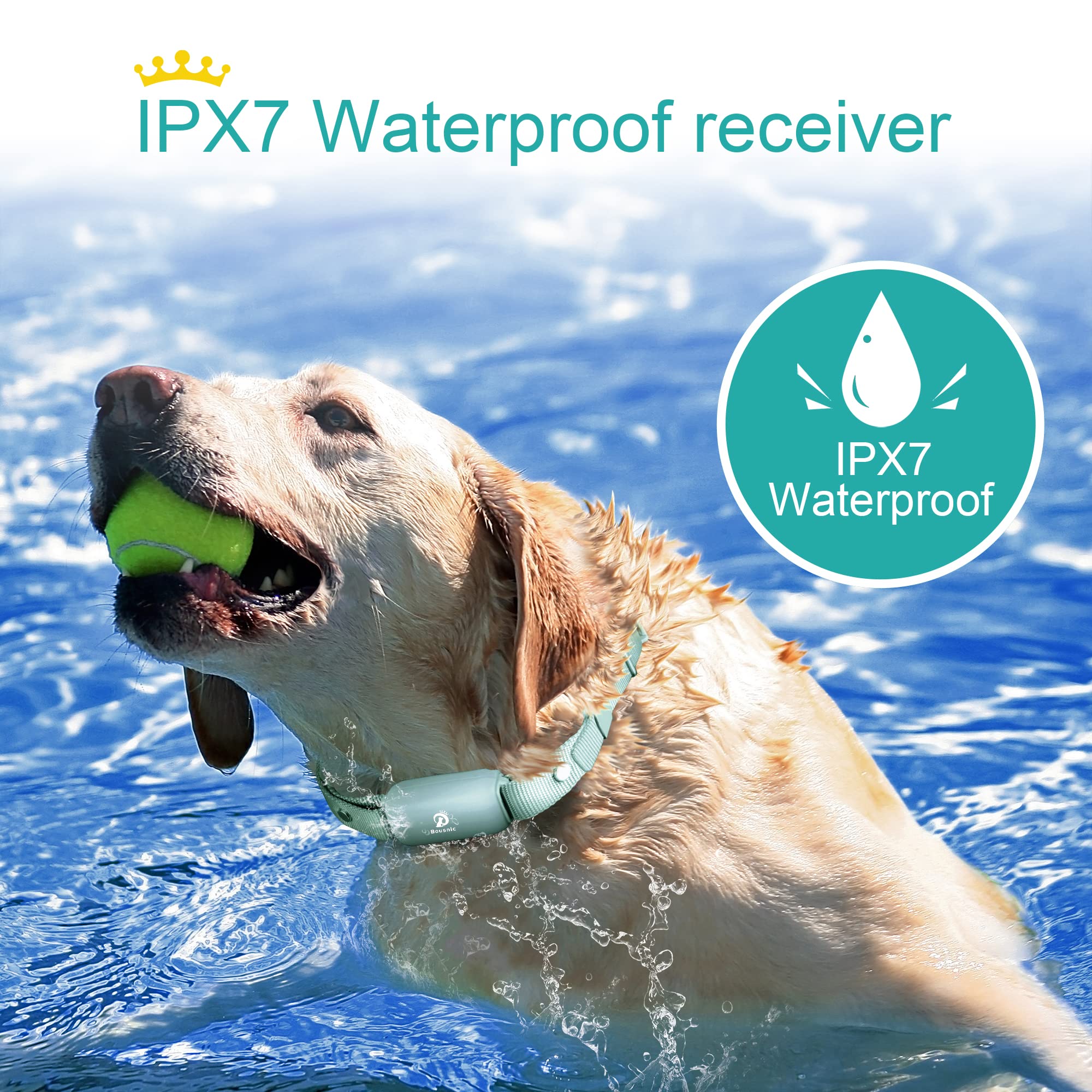 BOUSNIC receptor-impermeable IPX7 para entrenamiento bajo lluvia o playa