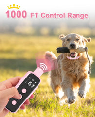 BOUSNIC Shock Collar resistente al agua IPX7 para actividades al aire libre.