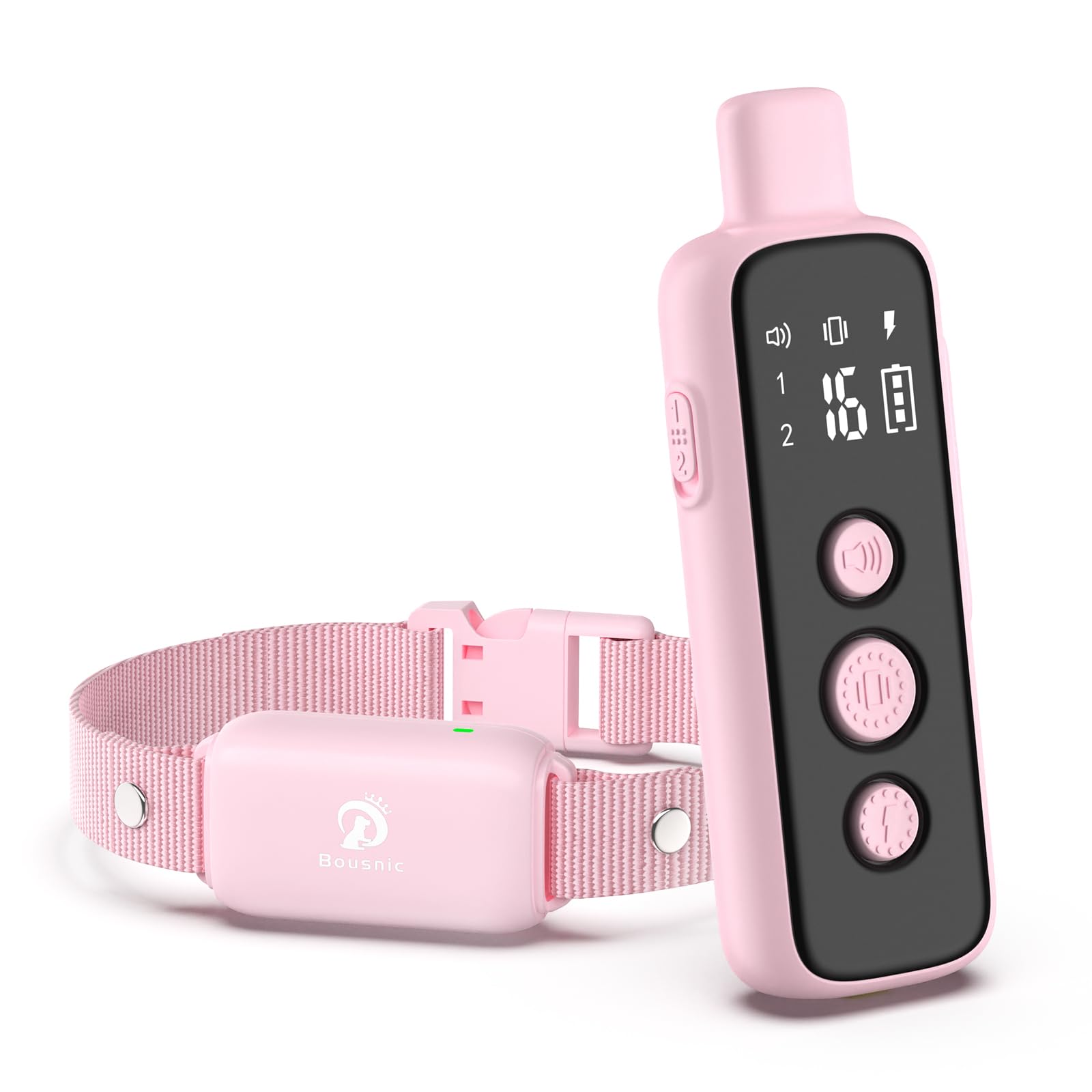 BOUSNIC Shock Collar receptor compacto para perros, entrenamiento cómodo.