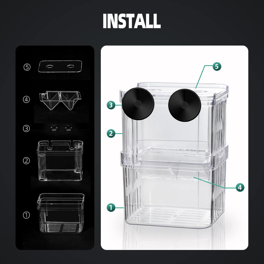 Boxtech uso multifuncional para crías, peces y camarones en acuario