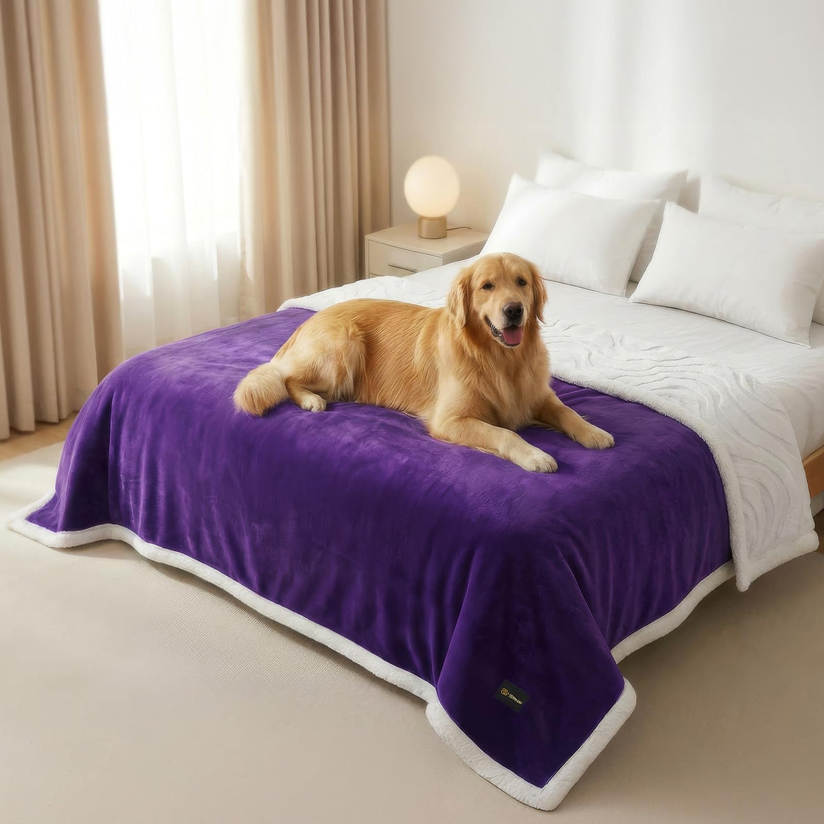 BoxZone manta impermeable para perro sobre sofá protege muebles y mantiene al animal seco