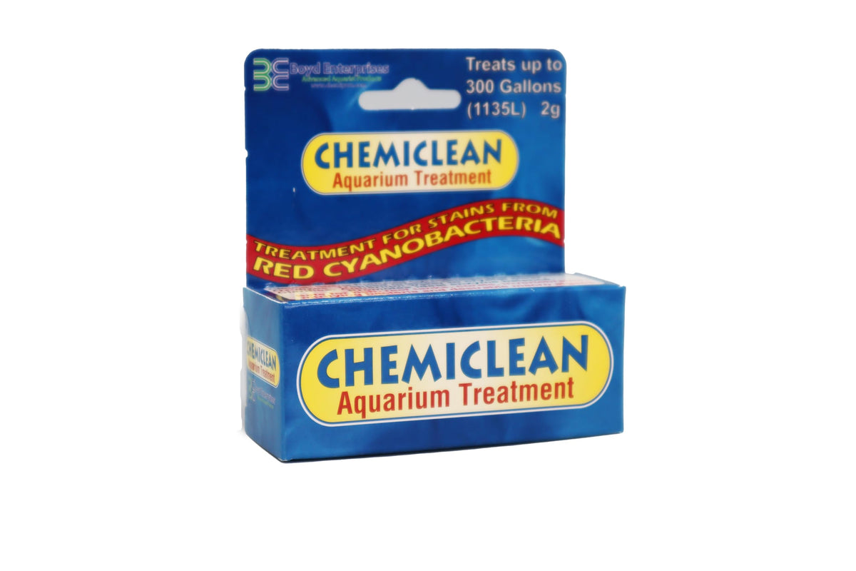Boyd Chemiclean en botella de 2 g para tratar acuarios marinos y de agua dulce