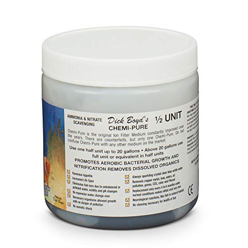 Boyd Enterprises Chemipure, vista interior, medio filtrante de calidad para acuarios.