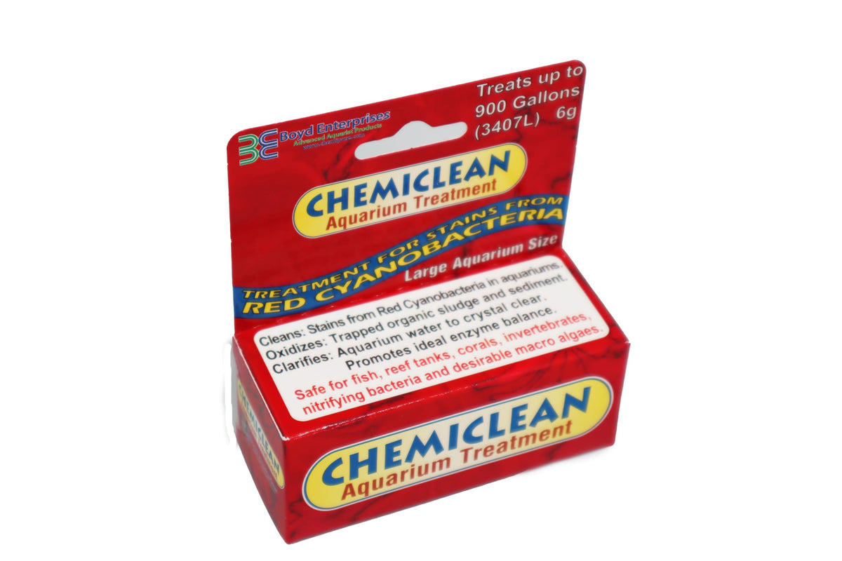 Boyd Chemi-Clean 6g, frasco, tratamiento para cianobacterias en acuarios.