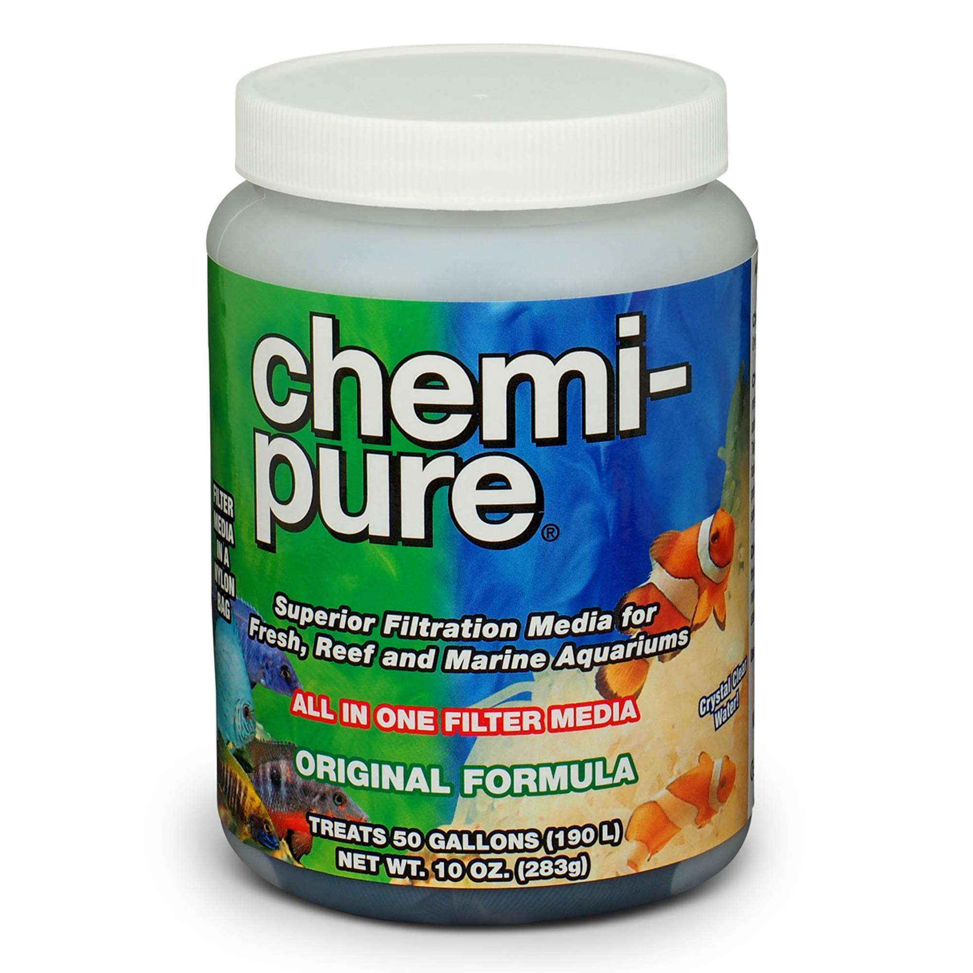 Boyd Enterprises Chemi-pure en bolsa de nylon para filtro externo, agua más clara.