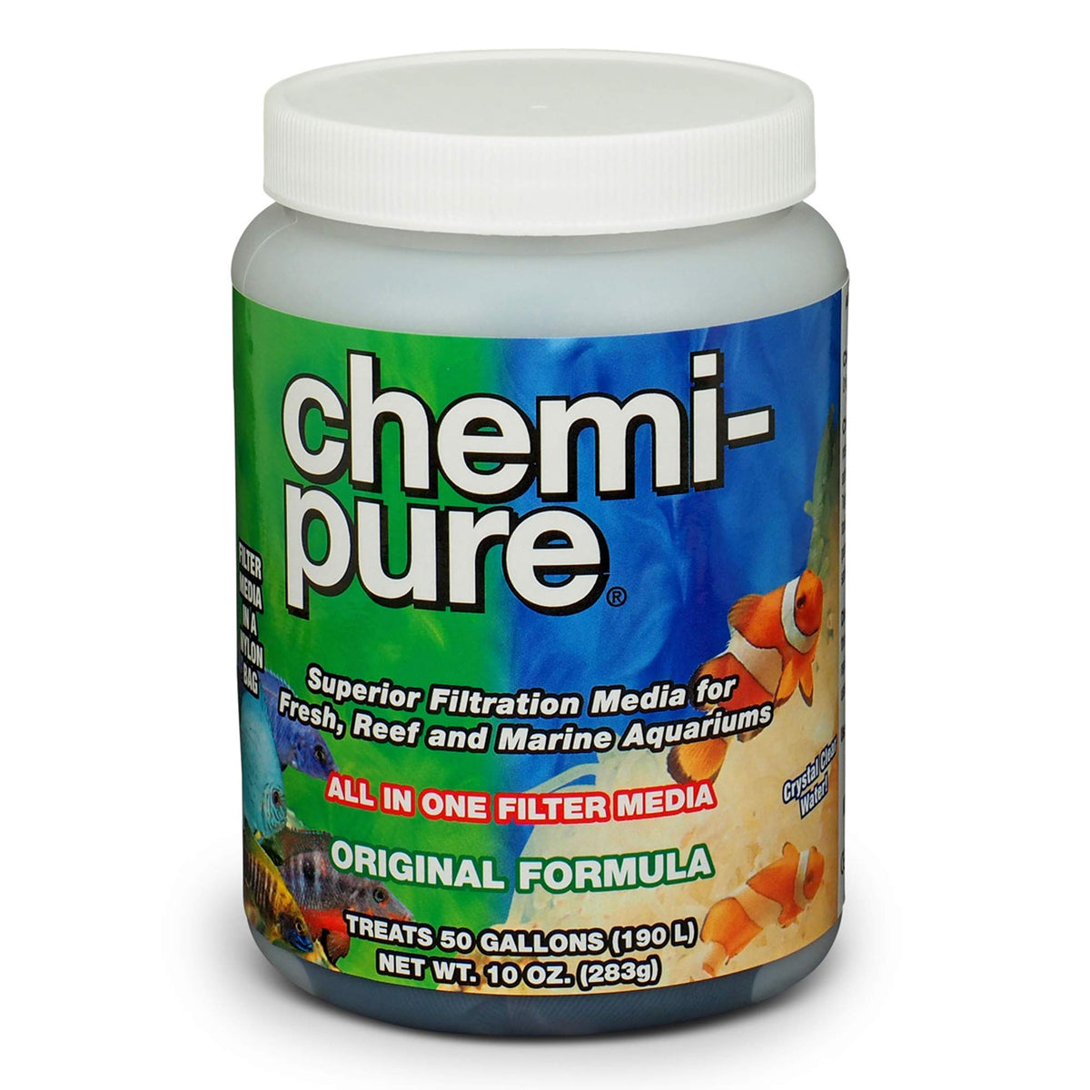Boyd Enterprises Chemi-pure en bolsa de nylon para filtro externo, agua más clara.