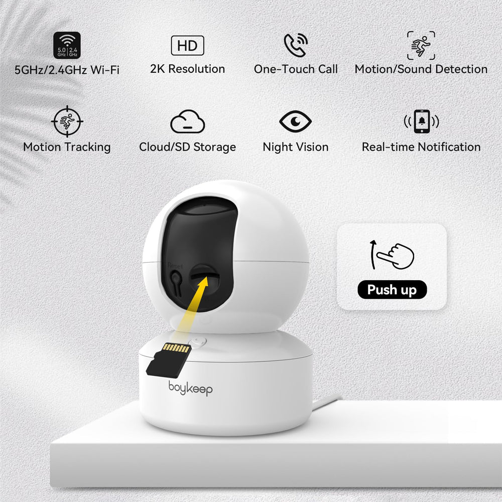 BoyKeep almacenamiento en nube gratuito con opción microSD para seguridad.