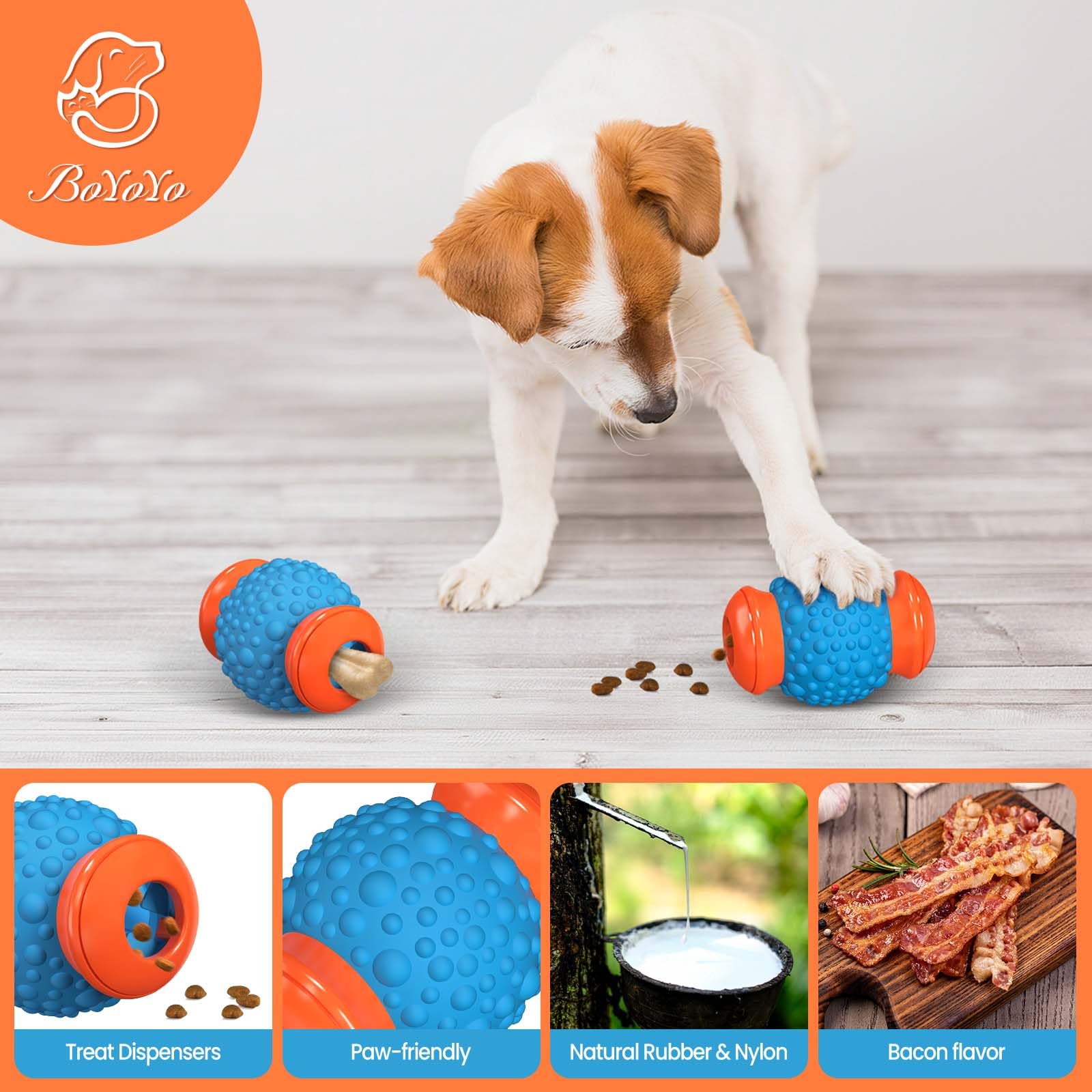 BoYoYo caucho natural y duradero para perros grandes