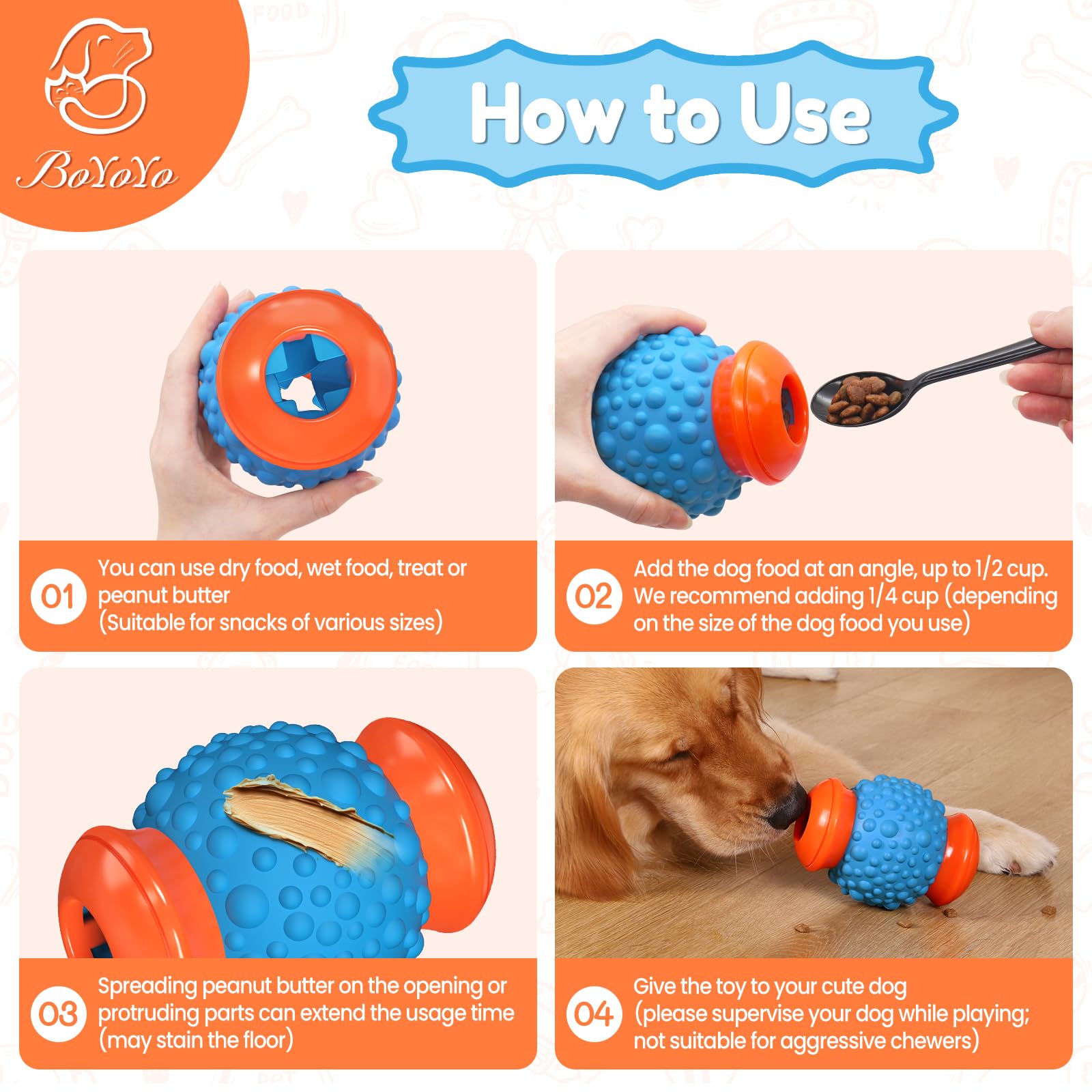 BoYoYo diseño seguro evita piezas sueltas, ideal para mordedores fuertes
