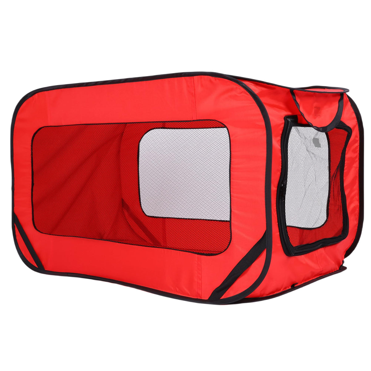 BOYUZHE jaula para perros 36 pulgadas con ventanas de malla para ventilación.