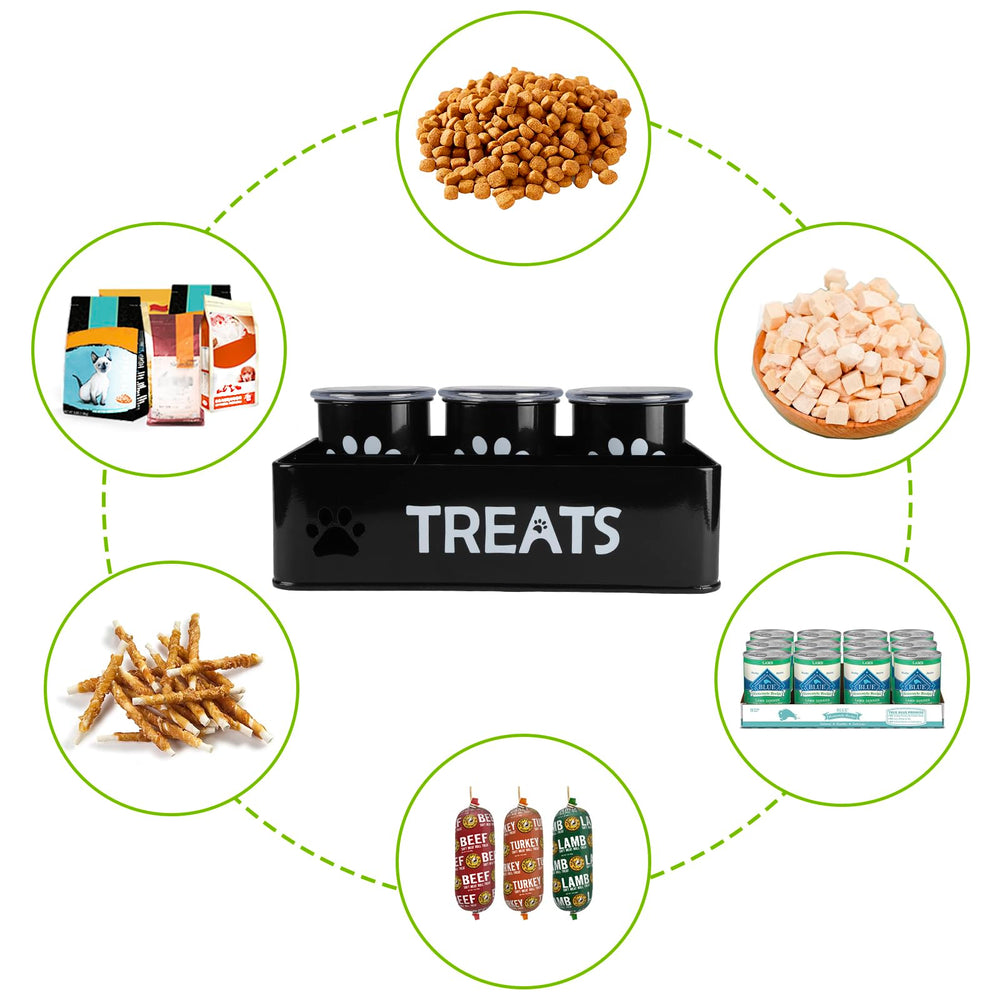 Brabtod almacenamiento para perros y gatos, opciones versátiles para snacks