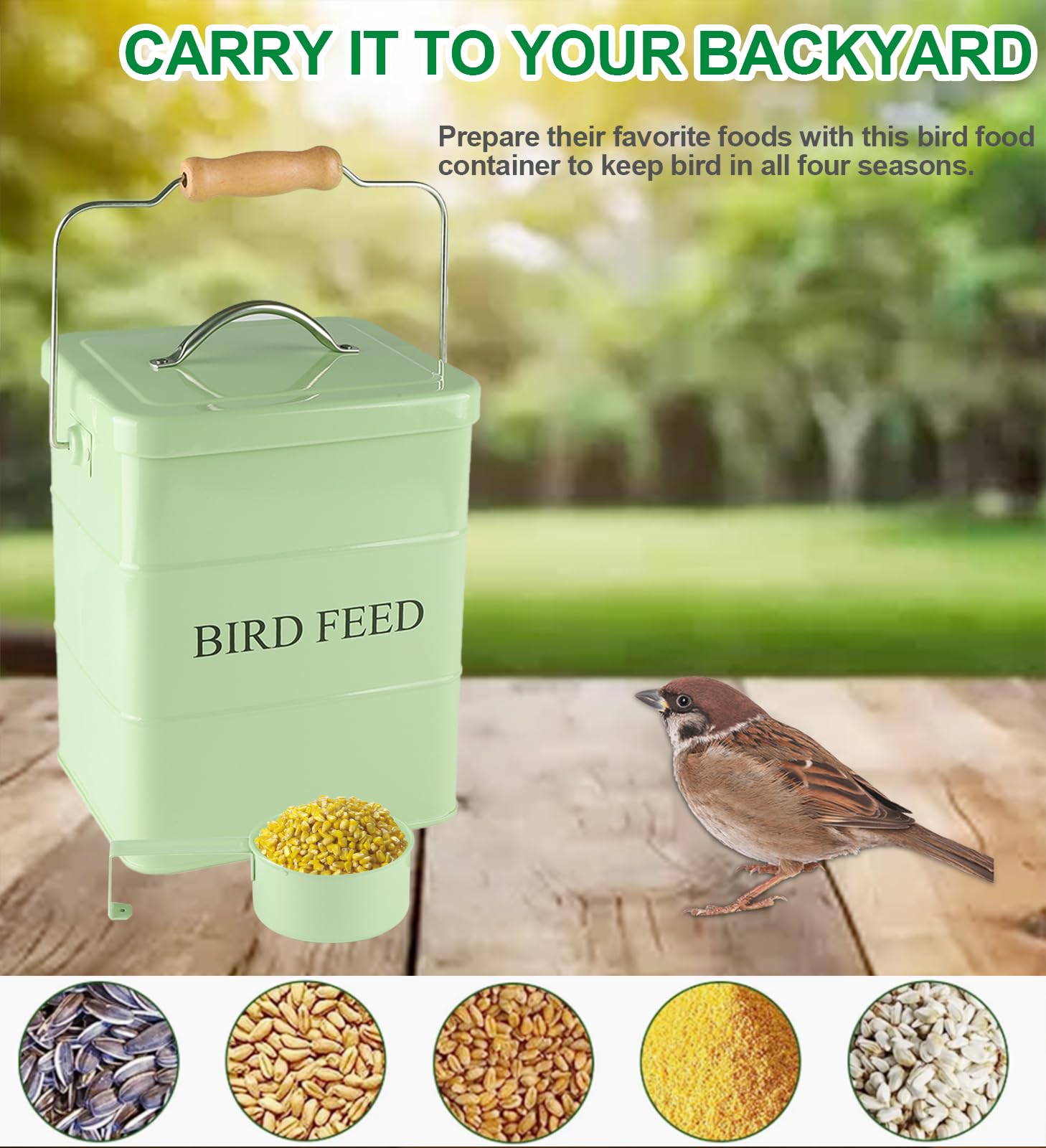 Brabtod cuchara medidora incluida, dosifica una taza sin derrames.