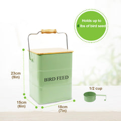 Brabtod relieve de alimento para aves, identifica rápidamente el contenido